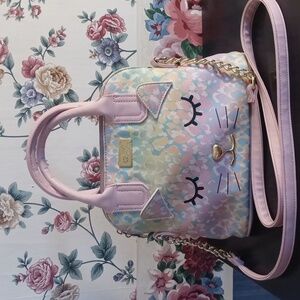 BETSEY JOHNSON CUTE PINK KITTY BAG
